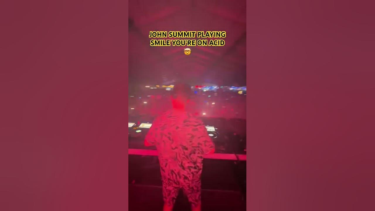 JOHN SUMMIT PLAYING ACID TECHNO (SMILE YOU’RE ON ACID) 🤯 #techno