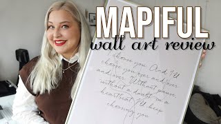 WALL ART PRINTS - MAPIFUL UNBOXING & REVIEW