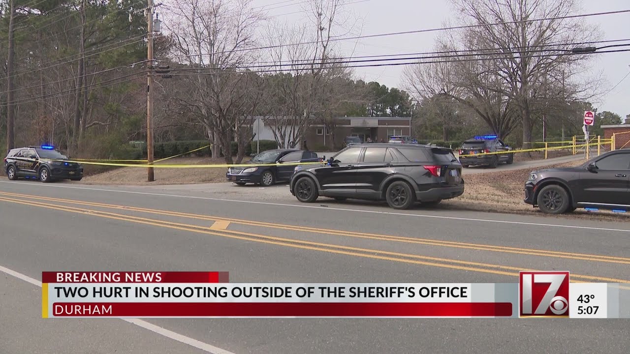 Shooting outside Durham Sheriff's Office leaves two hurt