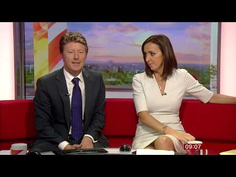 Sally Nugent, slight skirt oops 2015