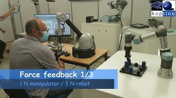 TRex to teleoperate UR3e with Virtuose