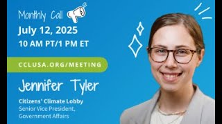 July 2025 National Meeting | Jenn Tyler Citizens' Climate Lobby