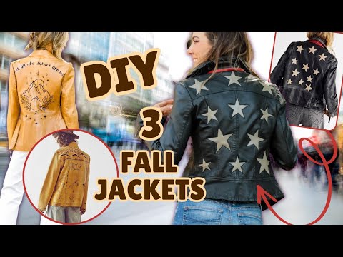 DIY Luxury Designer Jacket  turning a thrift jacket into a designer jacket  for $10 