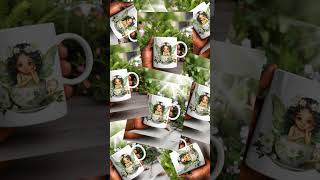 Green Fairy Teacup Mug – 11oz/15oz Microwave & Dishwasher Safe – Gift Mug
