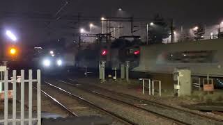 Two class 66 sheds a London north western 730 and also a hitatchi evero for the top off!! At Mkc
