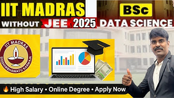 IIT Madras Without JEE🔥 BSc in Data Science ❤️ Complete Details