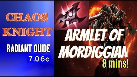 Dota 2 How to Jungle 7.06c - Chaos Knight 8 mins Armlet of Mordiggian - Radiant Guide