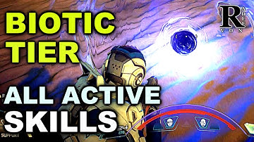 Mass Effect Andromeda - All Active Skills Biotic Tier Showcase