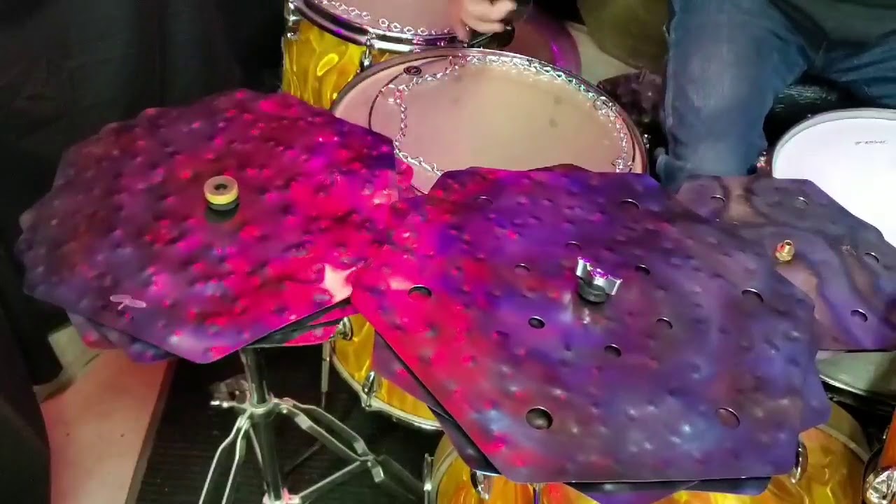 Creative Percussion Custom 16" Hex Stax, standard vs holy