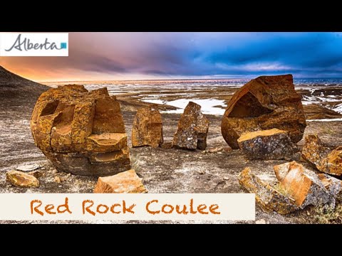 Red Rock Coulee Alberta Badlands 