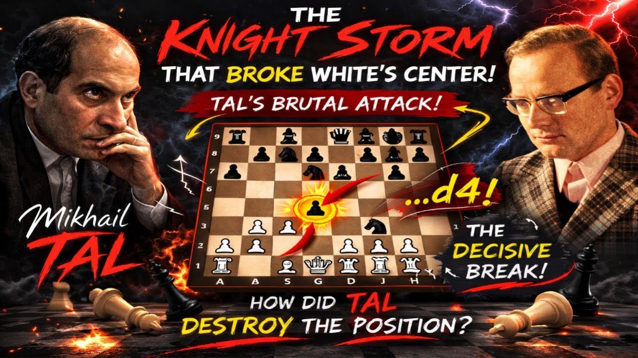 The Knight Storm That Crushed the Center and Ignited Tal’s Relentless Attack