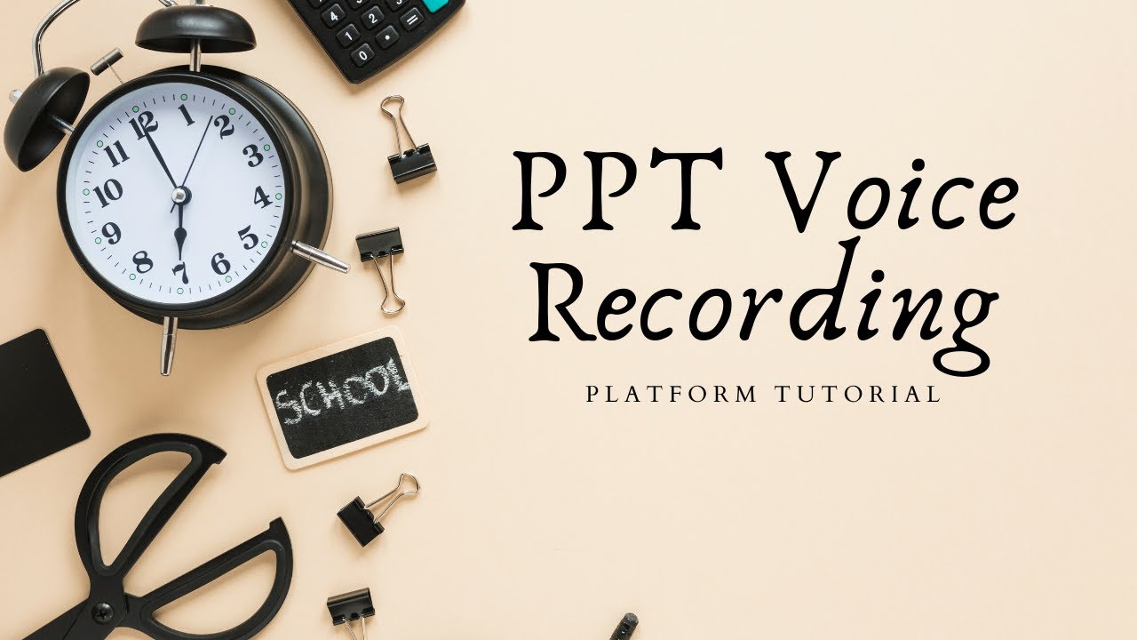 how to use voice record in powerpoint presentation
