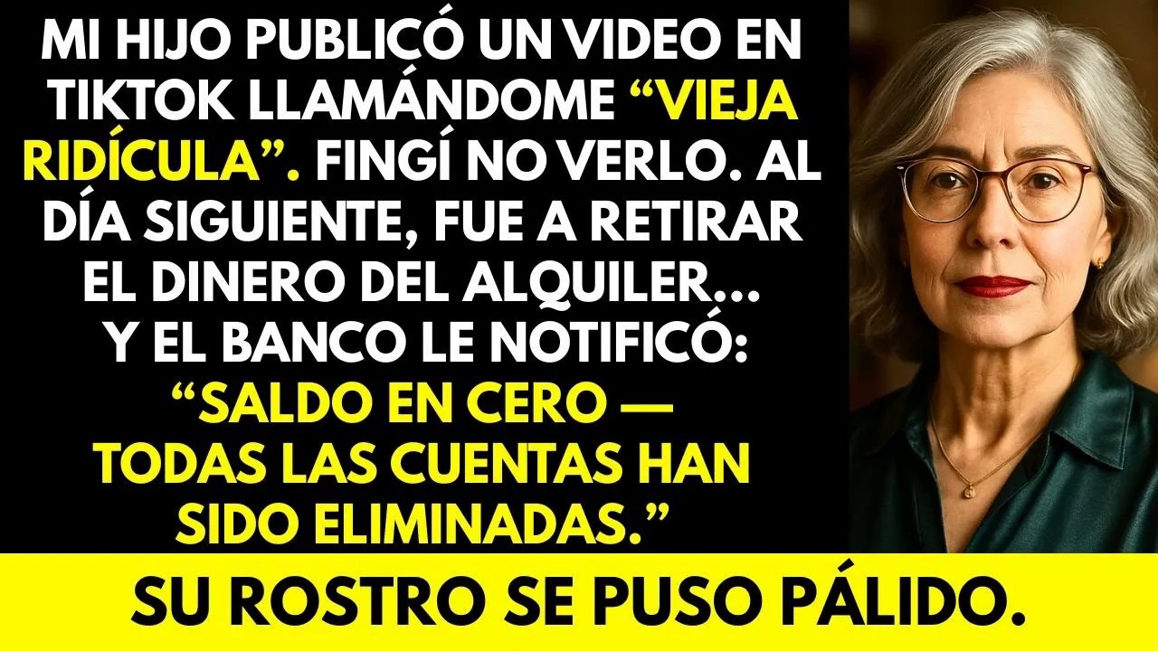 Mi Hijo publicó un video en TikTok llamándome ‘vieja Ridícula’  Al día siguiente, su saldo fue