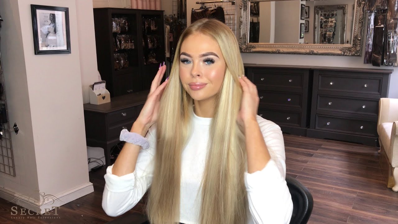 20 Inch Deluxe Remy Instant Clip In Extensions Barley Blonde  Beauty Works