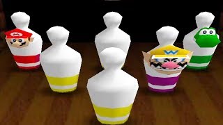 Mario Party - 4 Player Free-For-All Funny Minigames - Mario Luigi Vs Wario Yoshi (Master Cpu)