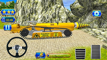 Tunnel Boring Machine Simulator | Highway Road Construction 3D | Android Gameplay