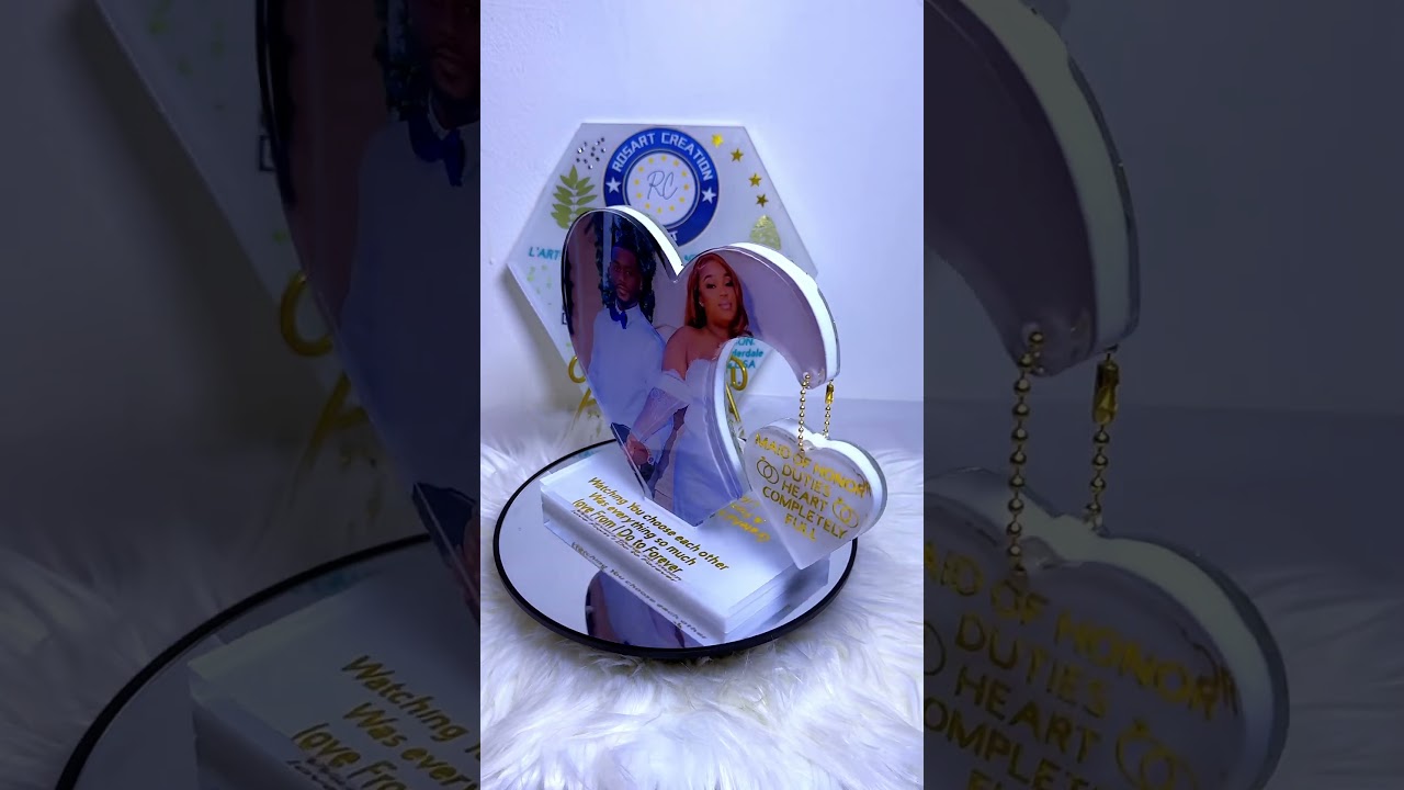 A Beautiful Epoxy Resin Wedding Gift for a Married Couple💍