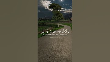 لو أنزلنا هذا القرآن على جبل لرأيته خاشعا . ماتيسر من سورة الحشر بصوت القارئ ماهر المعيقلي