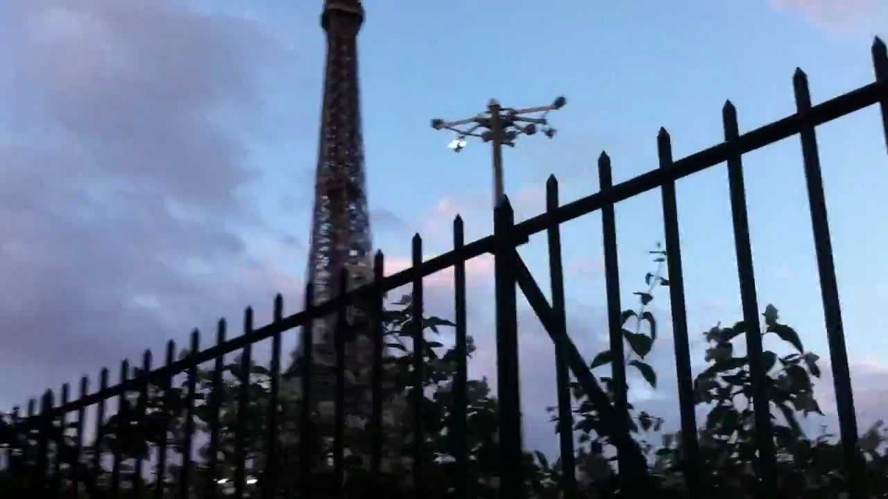 Eiffel Tower walk from the Metro station YouTube