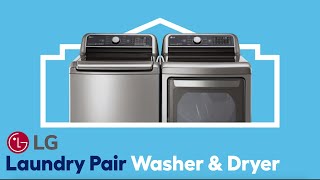 LG TurboWash3D™ and EasyLoad™ Electric Dryer