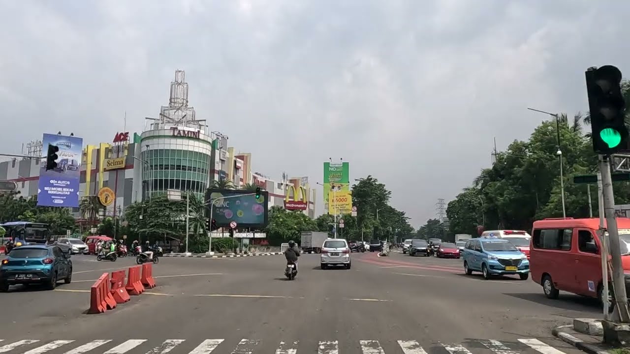 From Pinangranti To Jatiwarna Via Jl Taman Mini I, Jl. Raya Mabes Hankam, Gate Toll Bambu Apus