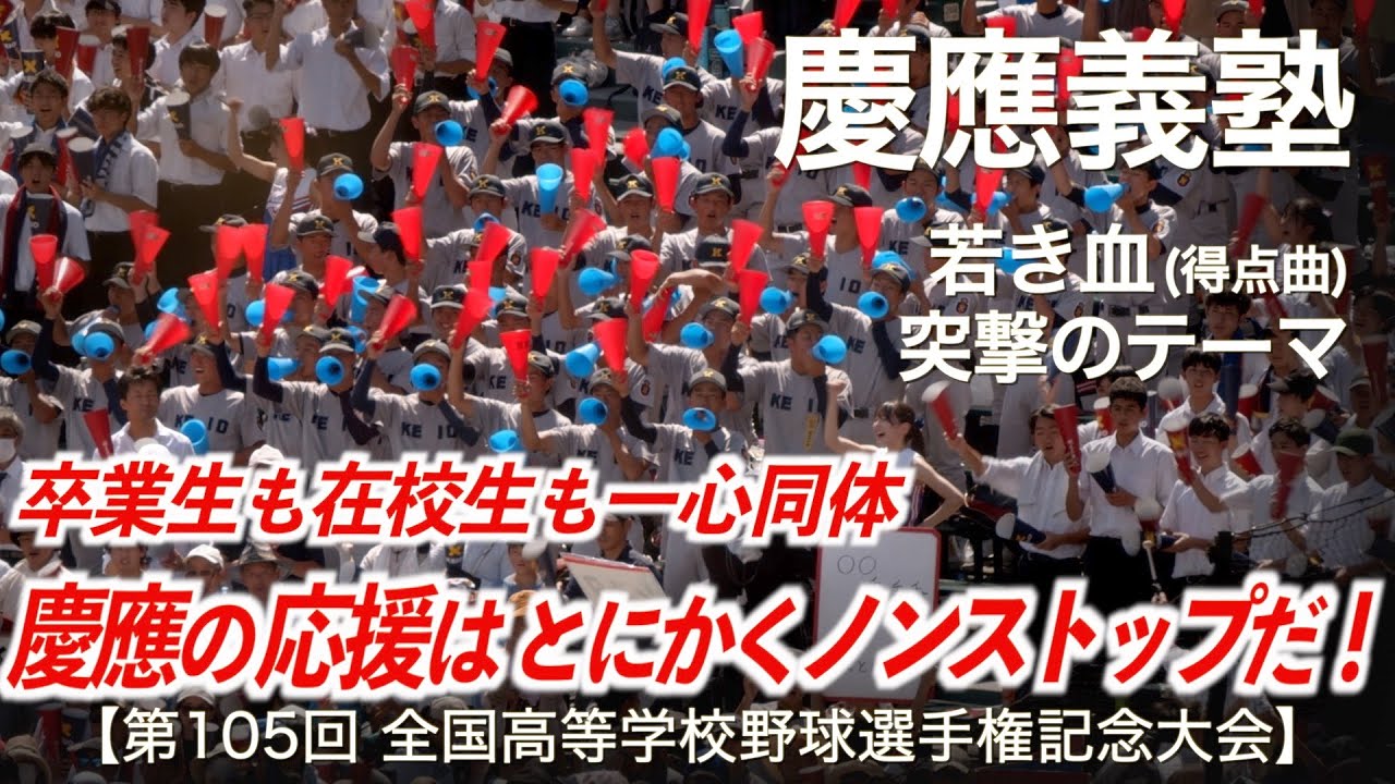 慶應義塾 若き血 (得点曲)「慶應の応援はとにかくノンストップだ