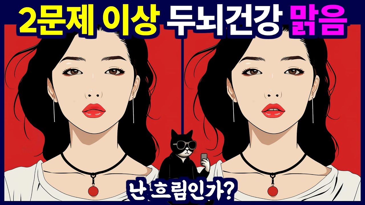 다 찾으면 상위 1% 두뇌 - 다른그림찾기/틀린그림찾기