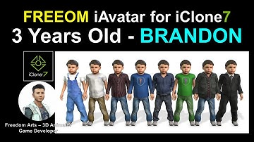 FREEDOM iAvatar for iClone 7 - Brandon 3 Years Old