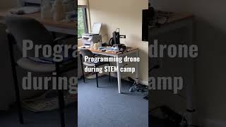 Programming drone during STRM camp #stem #drones