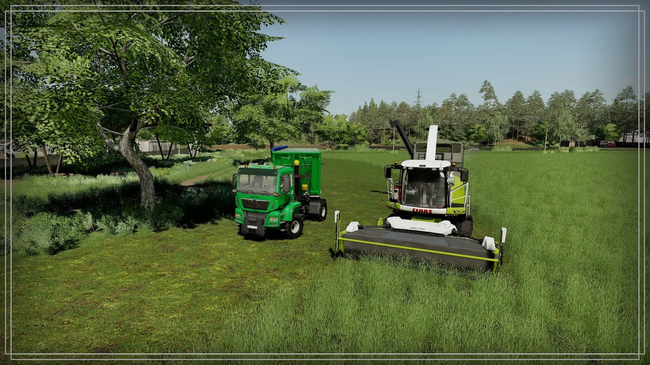 Farming Simulator 19  «Hof Bergmann» Косим траву.