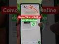 Como tirar o online do WhatsApp #dicas #whatsapp