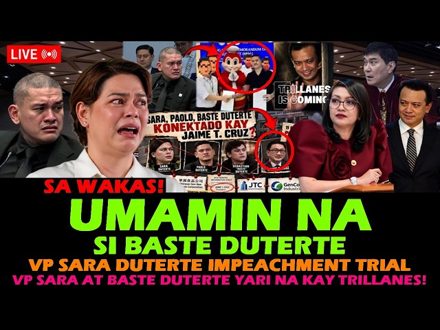 DAY 32: Impeachment VP SARA DUTERTE NATAKOT! BASTE DUTERTE TRILLANES ATTY JINKY LUISTRO RAFFY TULFO