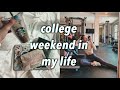 productive college weekend - how i study, healthy grocery haul, + more