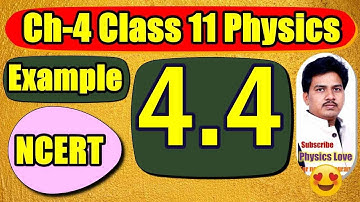 Example 4.4 class 11 Physics | Motion in a plane | Ex 4.4 class 11 | Rain is falling | Physicslove