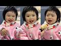 She Was So Mad! Grandma Feeding Baby a Banana