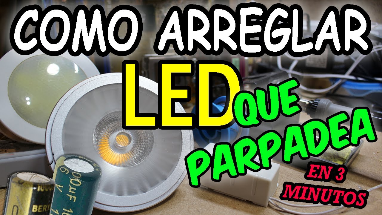 oportunidad cubo Camión golpeado reparar bombilla led parpadea