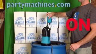 Foam Machine set-up instructions- water pump