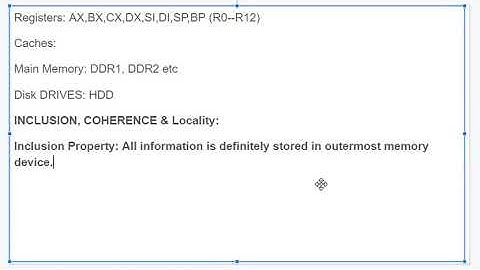 Memory hierarchy Technology