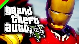 Grand Theft Auto V - Iron Man Mod โคตรคนเกราะเหล็ก (GTA V Mod,ตลก,ฮา)