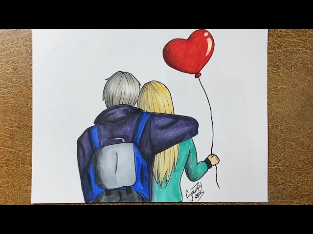 COMO DIBUJAR A UNA PAREJA DE ENAMORADOS, dibujos de amor - thptnganamst.edu.vn