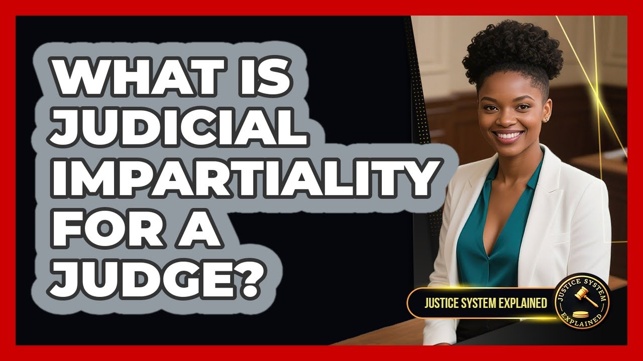 Impartially What Is Judicial Impartiality For A Judge? - Justice System Explained ...