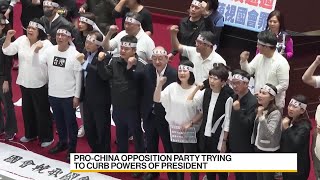 Protest Erupts in Taiwan Over Plan to Curb President Lai’s Power