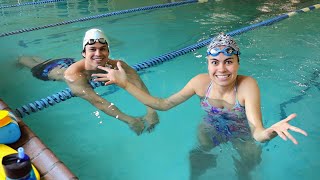 Ex-swimmer trains for the first time in 6 years