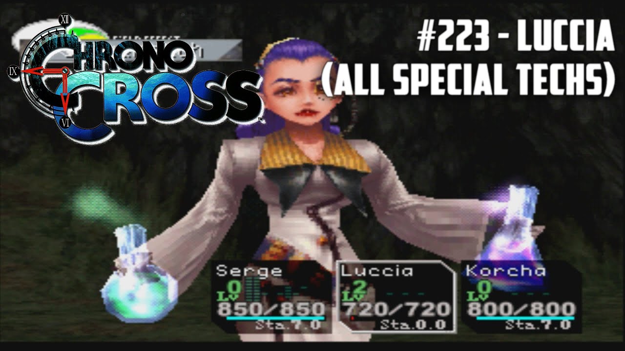 Chrono Cross HD Remaster 16:9 60fps All Elements, Character Skills