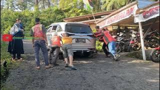 drama new Avanza kesulitan nanjak || tanjakan krakalan || jalur bawang dieng || crew krakalan ||