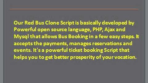 PHP Bus Booking Script