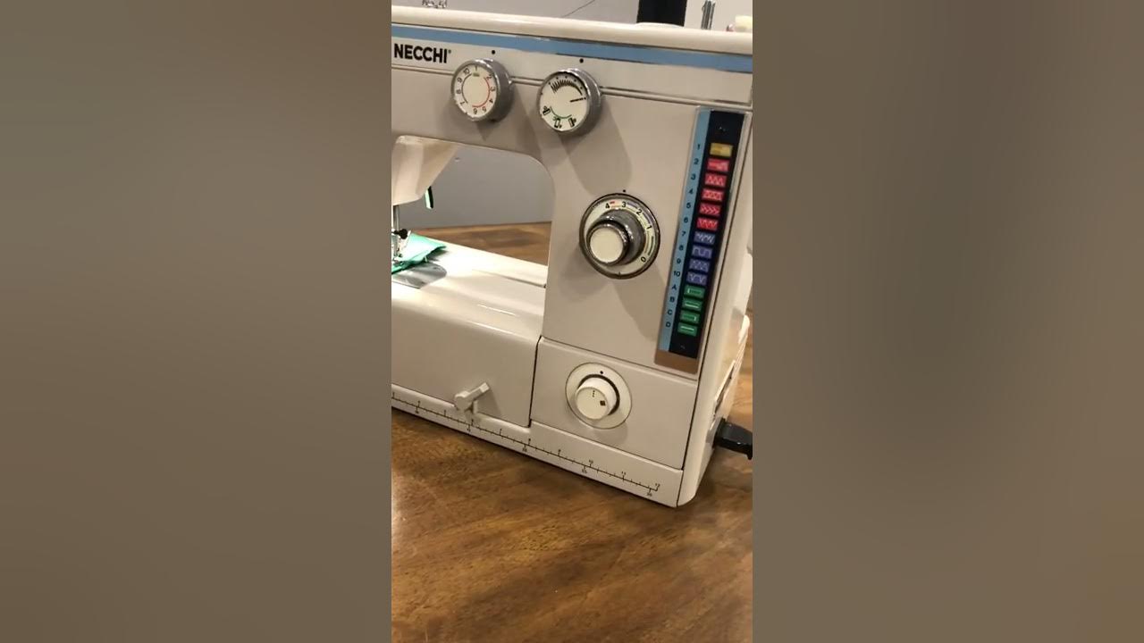 Demo of Necchi Sewing Machine Model 537L YouTube
