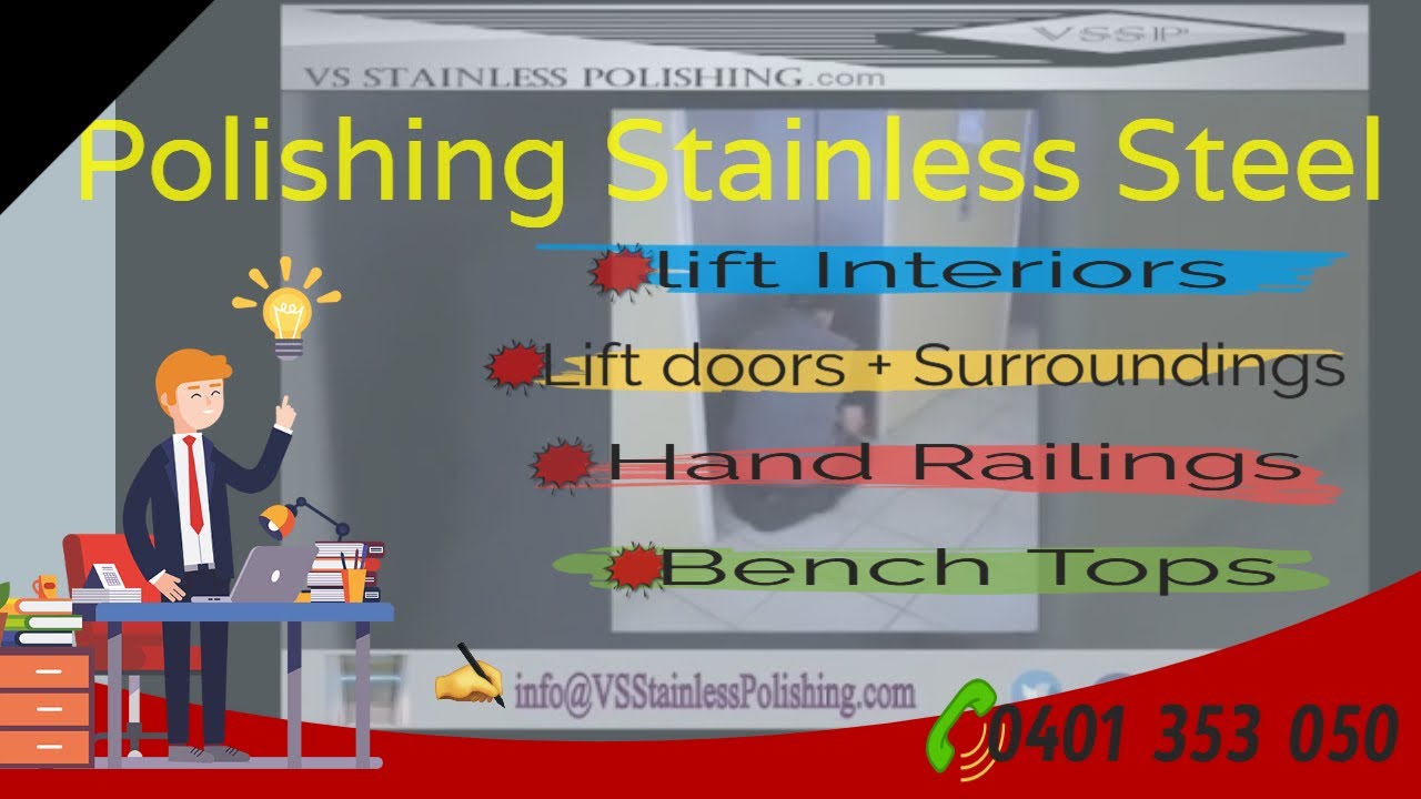 Polishing Stainless Steel Lift Doors Stainless Steel Polishing Lift