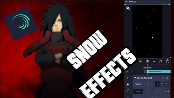 Incredible Snow Effect |Alight Motion | complete tutorial