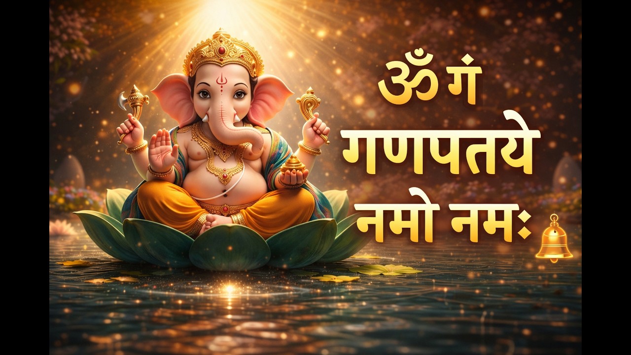 Om Gam Ganapataye Namo Namah | Ganesh Mantra chanting 108 Times #viral #viralvideo